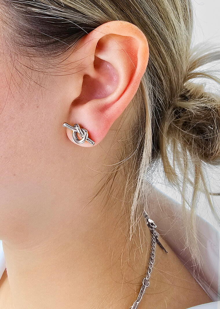 Boucles d'oreilles en acier inoxydable - C3E044 - Boucles d'oreilles