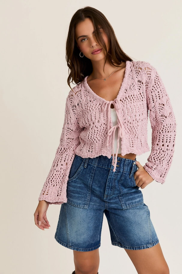 Cardigan en tricot LE LIS - S4726 - LE LIS