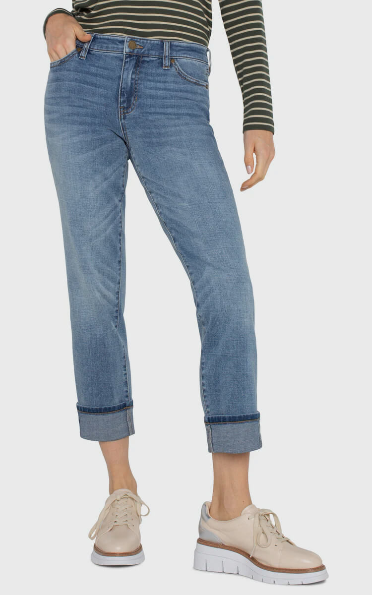 Jeans Marley girlfriend taille mi-haute LIVERPOOL - LM5158SS8 - LIVERPOOL