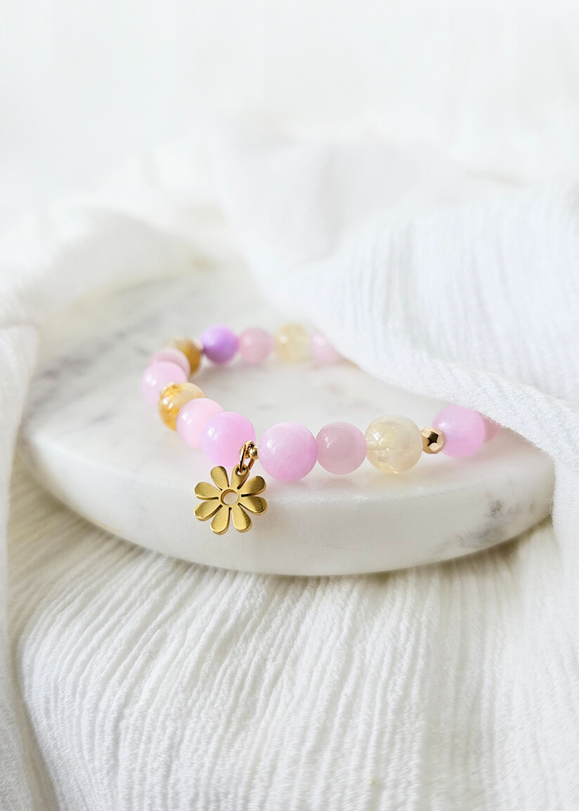 Bracelet confectionné en Beauce - Pierres semi-précieuses - 