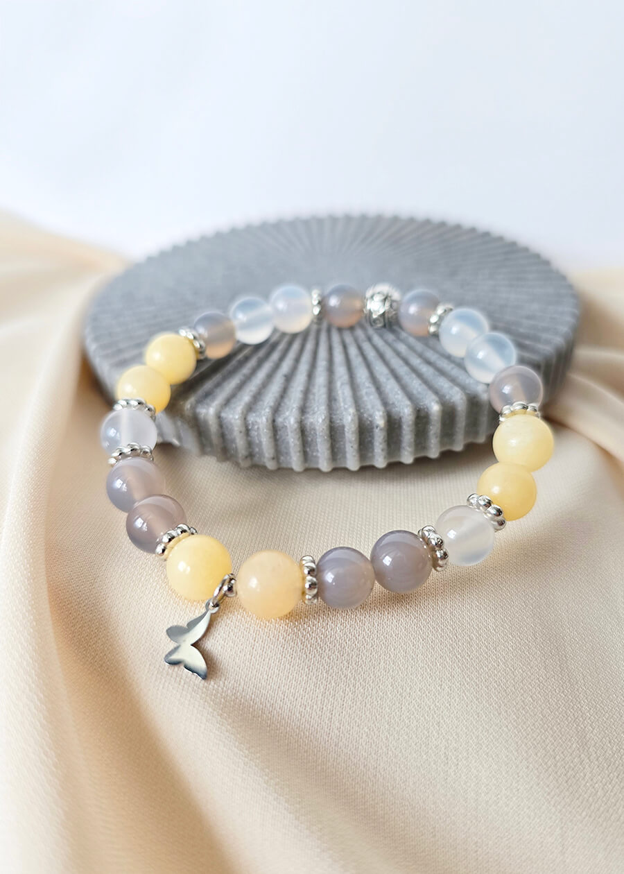 Bracelet confectionné en Beauce - Pierres semi-précieuses - 