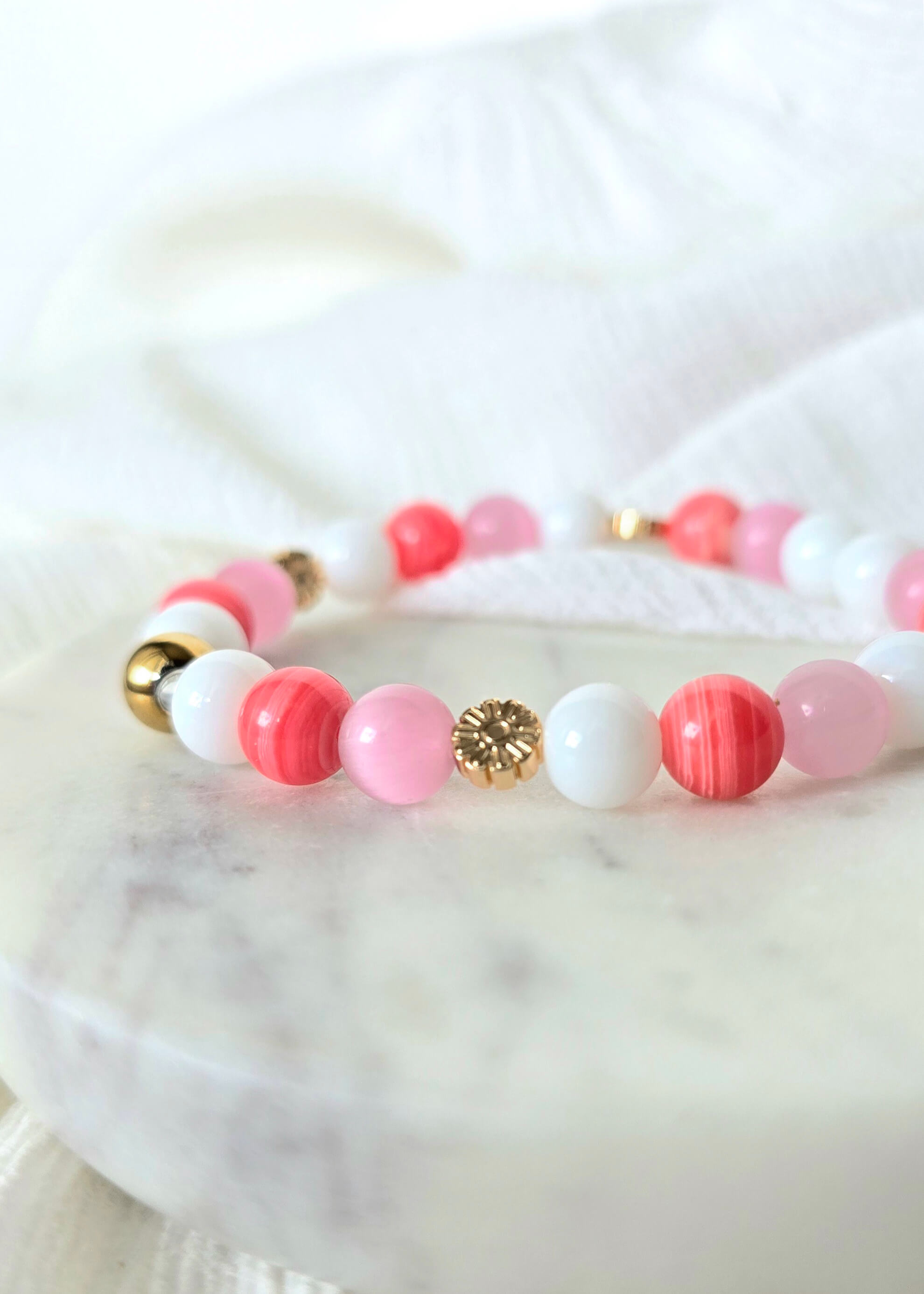 Bracelet confectionné en Beauce - Pierres semi-précieuses - 