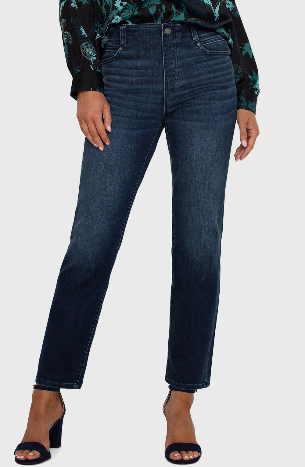 Jeans Gia pull on taille mi-haute LIVERPOOL - LM2401F97 - LIVERPOOL