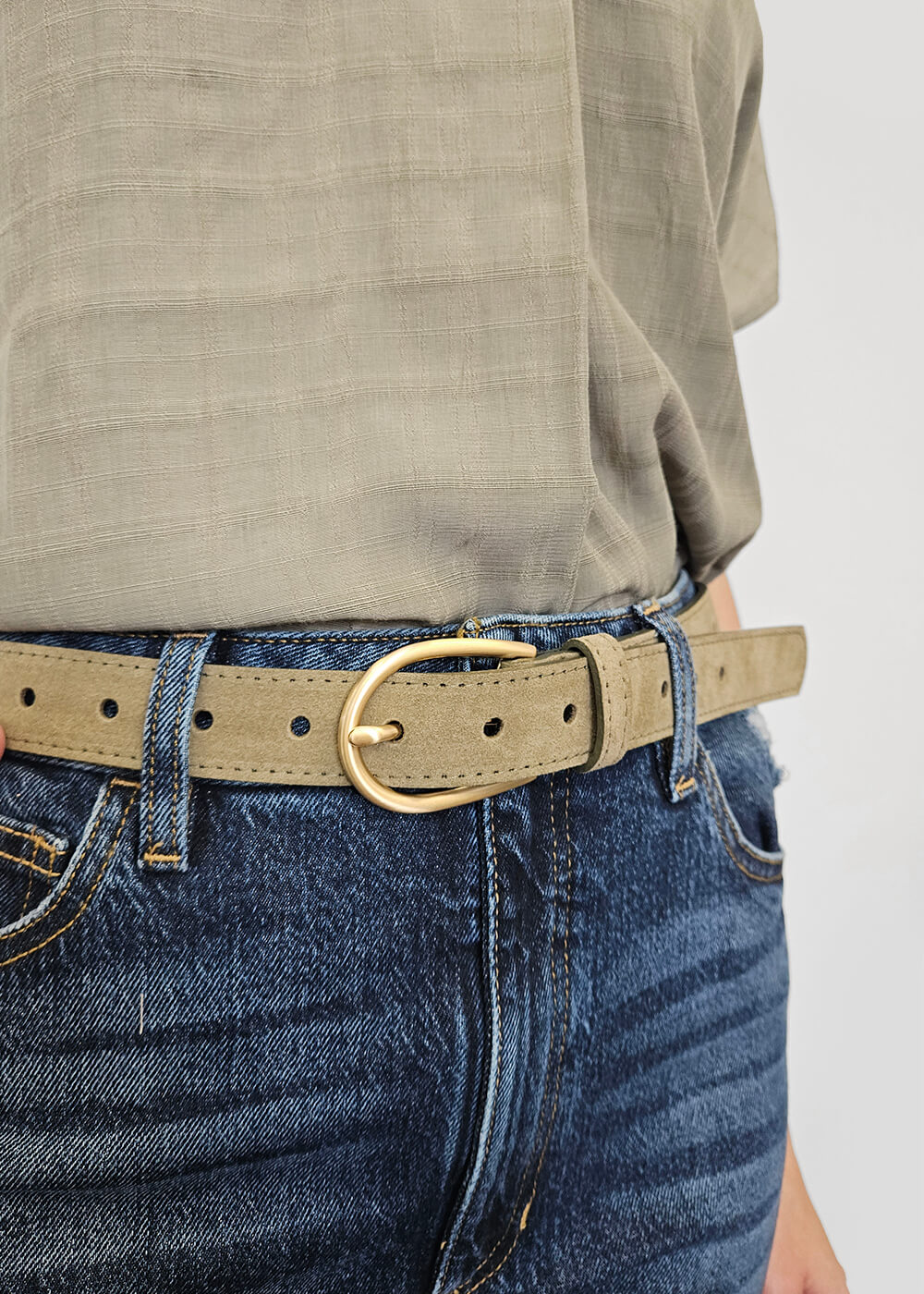 Ceinture en suède veritable - 29464 - 