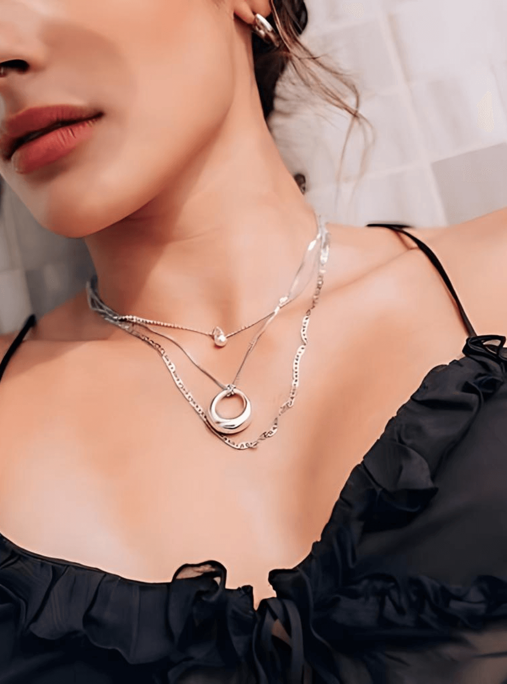 Collier pendentif anneau WELLDUNN - Domeo - 