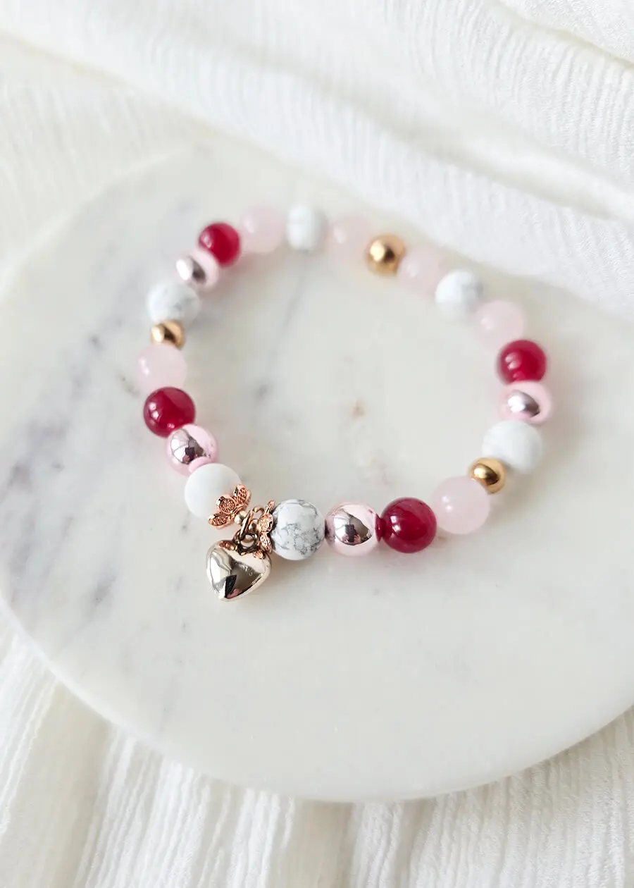 Bracelet confectionné en Beauce - Pierres semi-précieuses - 