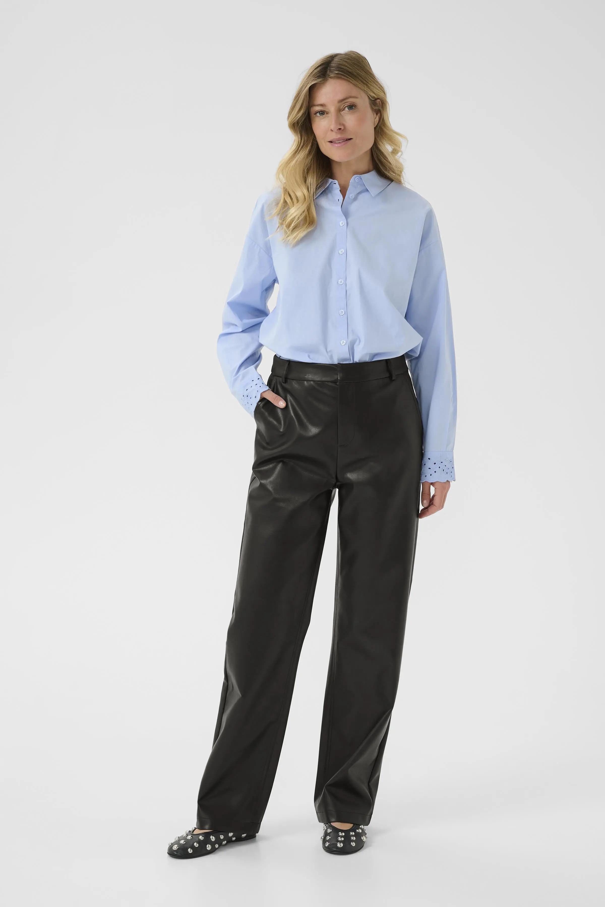 Pantalon Similicuir 32" CREAM - 10614241 - Cream