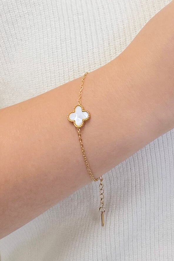 Bracelet pendentif cœur en acier inoxydable - C4978 - 