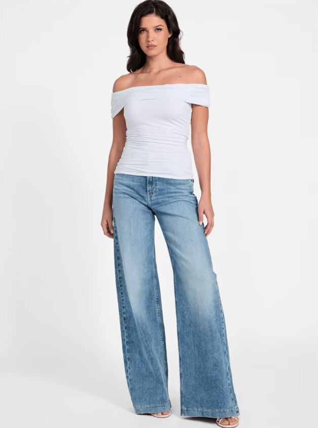 Jeans taille haute GUESS - W5YA1CD5QP2 - Guess