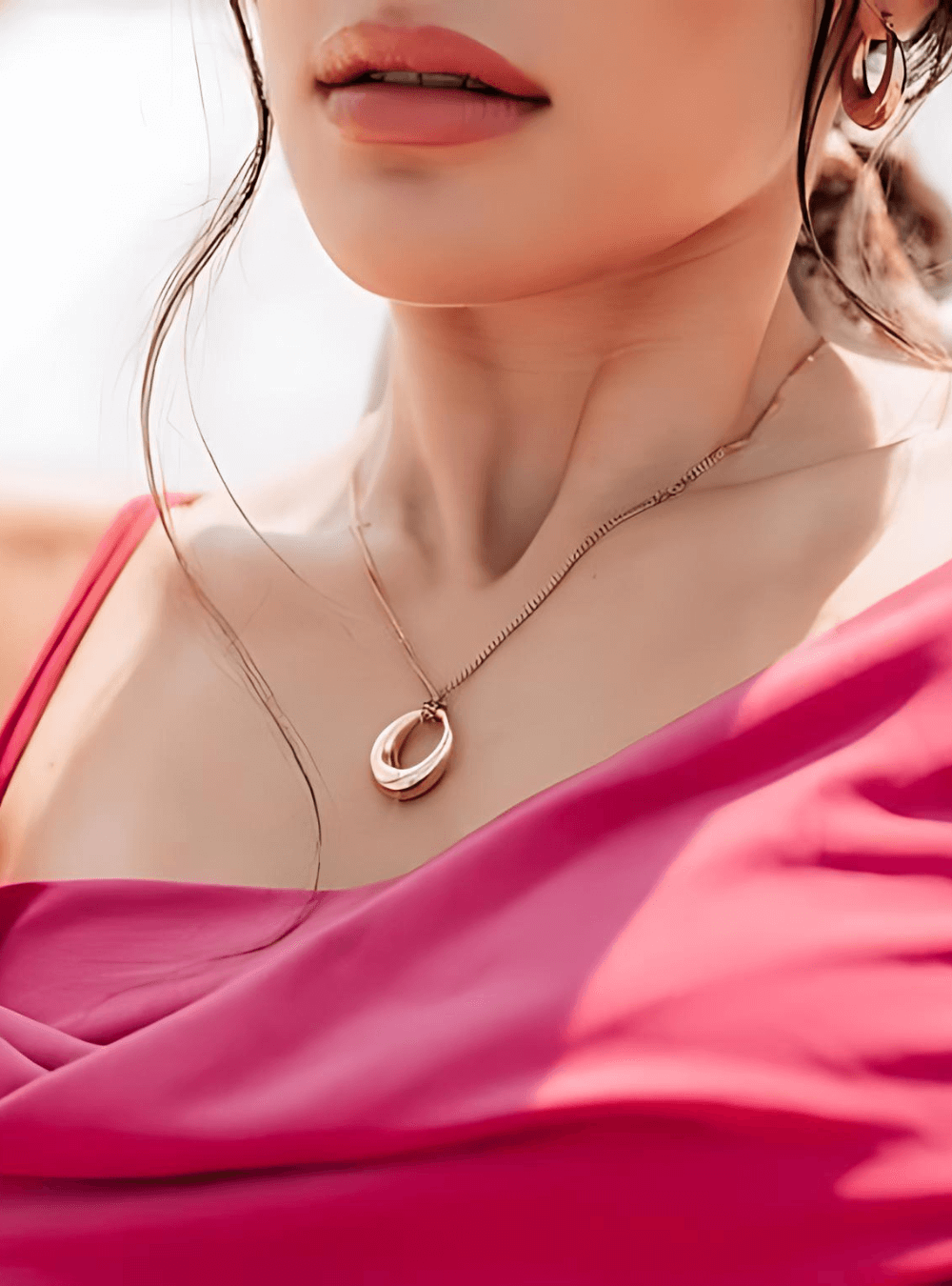 Collier pendentif anneau WELLDUNN - Domeo - 